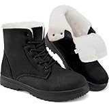 HARENCE Snow Boots for Women Winter: Warm Fur Lined...