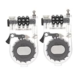 Happyyami 2pcs Small Cable Bike Lock with 3-Digit...