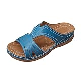 Women's Summer Slip On Sandals Breathable Open Toe Heel...