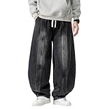 Baggy Jeans for Men Wide Leg Skateboard Hip Hop Jean...