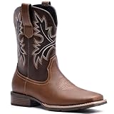 Lumeheel Cowboy Boots for Men - Western Square Toe...