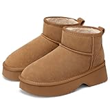 TEMOFON Snow Boots for Women Platform Winter Ankle...