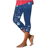 Mzkdieey Women Summer Beach Capris High Waist Yoga...