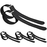 DOITOOL 4 Pairs Anti-Slip Shoes Crampons Strap with...