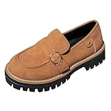 Loafers Shoes for Women Platform Chunky Penny Loafer...