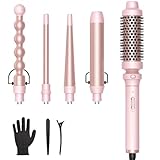 Wavytalk 5 in 1 Curling Iron,Curling Wand Set with...