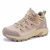 Queday Womens Black Waterproof Hiking Boots Non Slip...