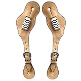 BAR H EQUINE Leather Spurs Straps for Adults Western...