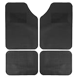 Amosfun Car Floor Mats Full Set 4pcs PVC Anti-Slip...