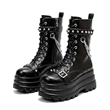 EPKCTXL Gothic Platform Boots for Women Punk Style...