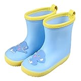 Toddler Kids Rain Boots Cartoon Elephant Pattern...