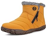 Womens Mens Barefoot Snow Boots Warm Ankle Booties Fur...