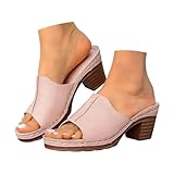 Summer Platform Slide Sandals Backless Open Toe Flat...