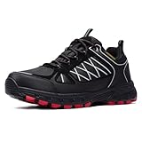 Queday Men's Waterproof Hiking Shoes Lightweight Anti...