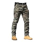 Baggy Camo Water Resistant Cargo Pants for Men Plus...