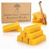 Eco Lux 8 Yellow Beeswax Blocks 100% Pure Natural...