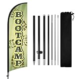 Bootcamp Advertising Swooper Flag Banner, Bootcamp...