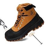 Peeldicou Mens work boots Composite Toe Boots for Men...