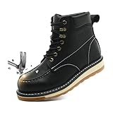 SAFETY LOONG Steel Toe Moc Toe Work Boots for Men...