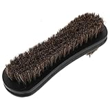 GLEAVI Black Horsehair Shoe Brush for Leather Cleaning...