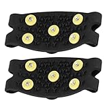 MUCKLILY 5-Tooth Yellow Buckle Ice Cleats TPE Non-Slip...