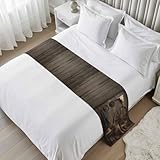 Western Vintage Bed Runners for Twin Size Bed,...