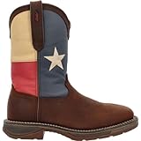 Durango Men's DB021 Boot, dark brown/texas flag, 9 M US