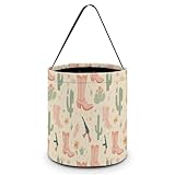 Boots And Cacti Funny Easter Basket Bucket Bag for...