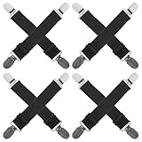 SKISUNO 8pcs Elastic Pant Leg Clips - Cycling Trouser...