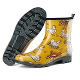 HISEA Short Rain Boots for Women, Waterproof Womens...
