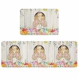 Yaiikkvbaa Easter Bunny Kitchen Rugs and Mats Non Slip...