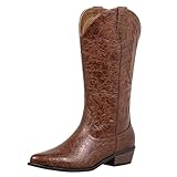 SheSole Wide Calf Cowboy Boots Women with Pointed Toe &...