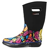 HISEA Women's Mud Rain Boots, Waterproof Insulated Calf...