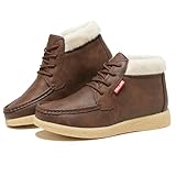 TRULAND Women's Winter Boots - Suede Leather Fur Lined...