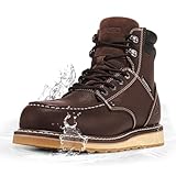 NINGO Men's Soft Toe Work Boots, 6 Inch Waterproof...