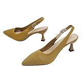 Fashion Stiletto Heels Pointed Toe Back Strap Summer...