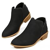 Women's Fashionable Solid Color Comfort Ankle Western...