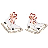 NUSITOU 2pcs White Enamel Zinc Alloy Breastpin and...