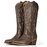 IUV Wide Cowboy Boots For Women Western Cowgirl Boots...
