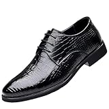 Men’s Lace-Up Genuine Leather Brogue Oxford Shoes...
