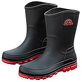 IQAXC Waterproof Garden Rain Boots for Men Breathable...
