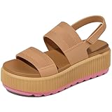 Lovee Cosee Brown Platform Sandals for Women 2026...