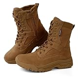 YELLOWOLF Women's Tactical Boots 8 Inch Side Zipper...