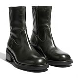 Silanway Women's Ankle Boots Washed Horsehide Leather...