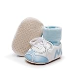 WaiHeikki Soft Sole Baby Boots Newborn Letter Patch PU...