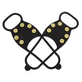 PartyKindom Ice Gripper Shoe Covers with Yellow Plastic...