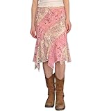 Mandonce Boho Flowy Skirt Floral Print Midi Skirts for...