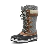 DREAM PAIRS Women's Mid-Calf Waterproof Winter Snow...