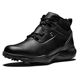 FootJoy Mens Stormwalker Golf Shoe, Black, 10 US