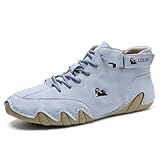 Italian Handmade Suede High Top Chukka Boots Waterproof...